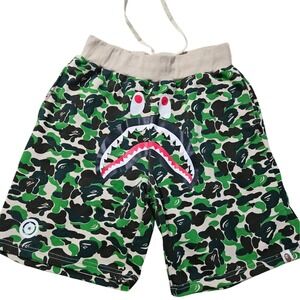 BAPE A Bathing Ape Shark ABC Camo Shorts WGM Streetwear JAPAN Mens S Japanese